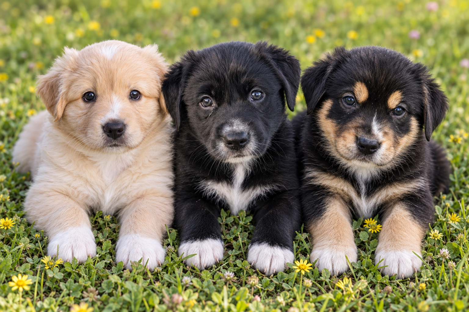 Golden retriever x Australia shepherd puppies
